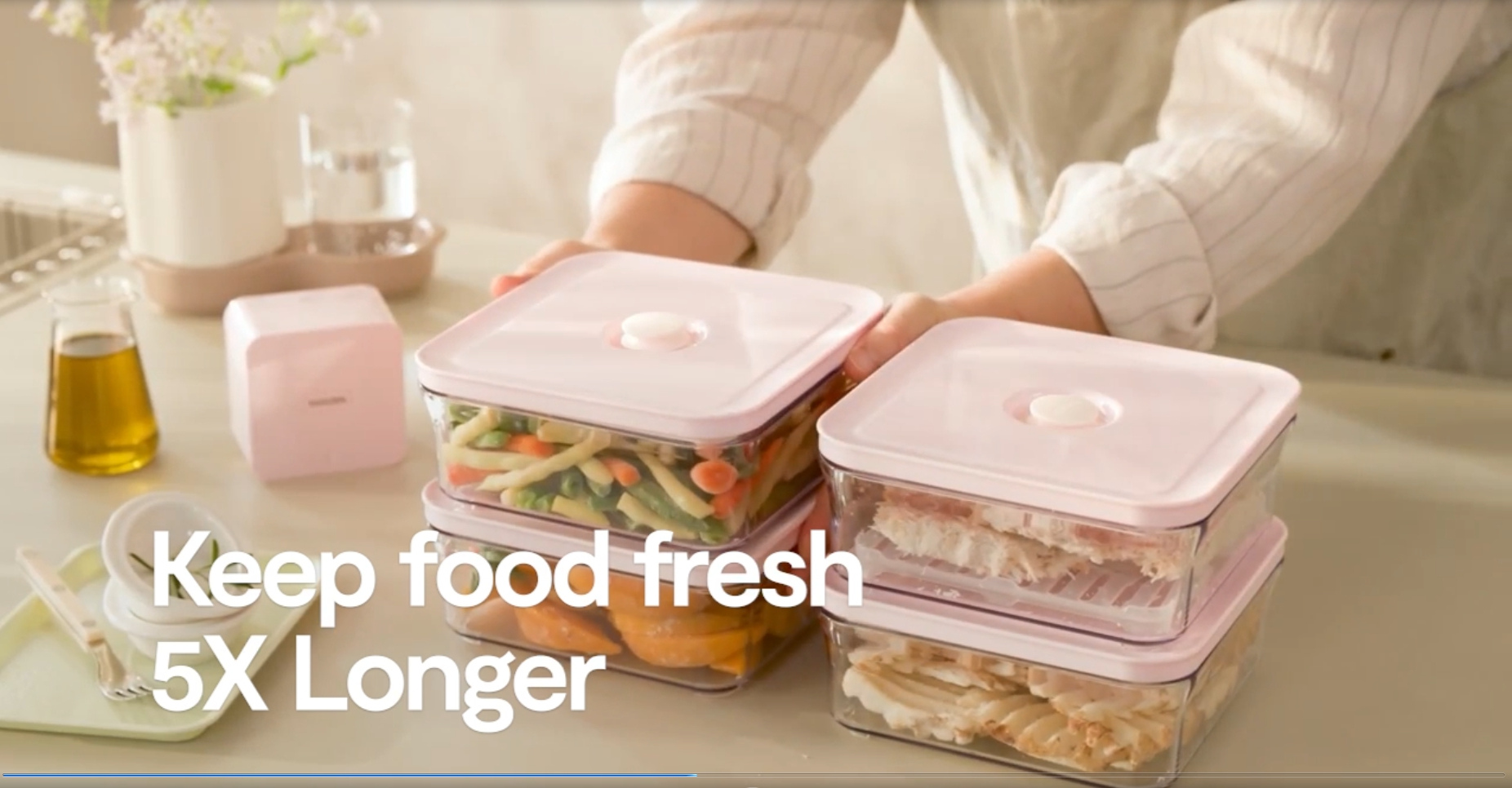 Amazon.com: VAKUEN Premium Airtight Food Storage Containers ROSE